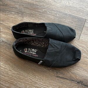 Skechers BOBS Black Slip-On Flats